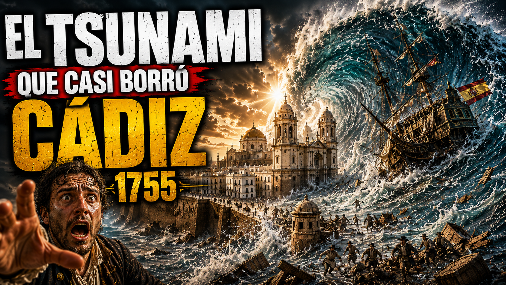 El TSUNAMI que CASI BORRÓ CÁDIZ del MAPA (1755)